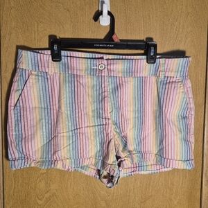 Colorful Striped Shorts